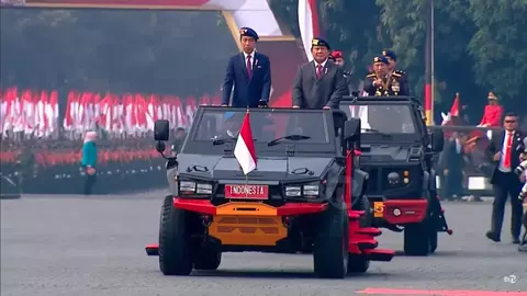 Jokowi Pimpin Apel Pasukan Jelang Pelantikan Presiden-Wakil Presiden Terpilih Foto : Ist