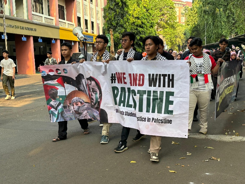 Mahasiswa UIN Jakarta Gelar Aksi Bela Palestina Foto : Mg.Abi