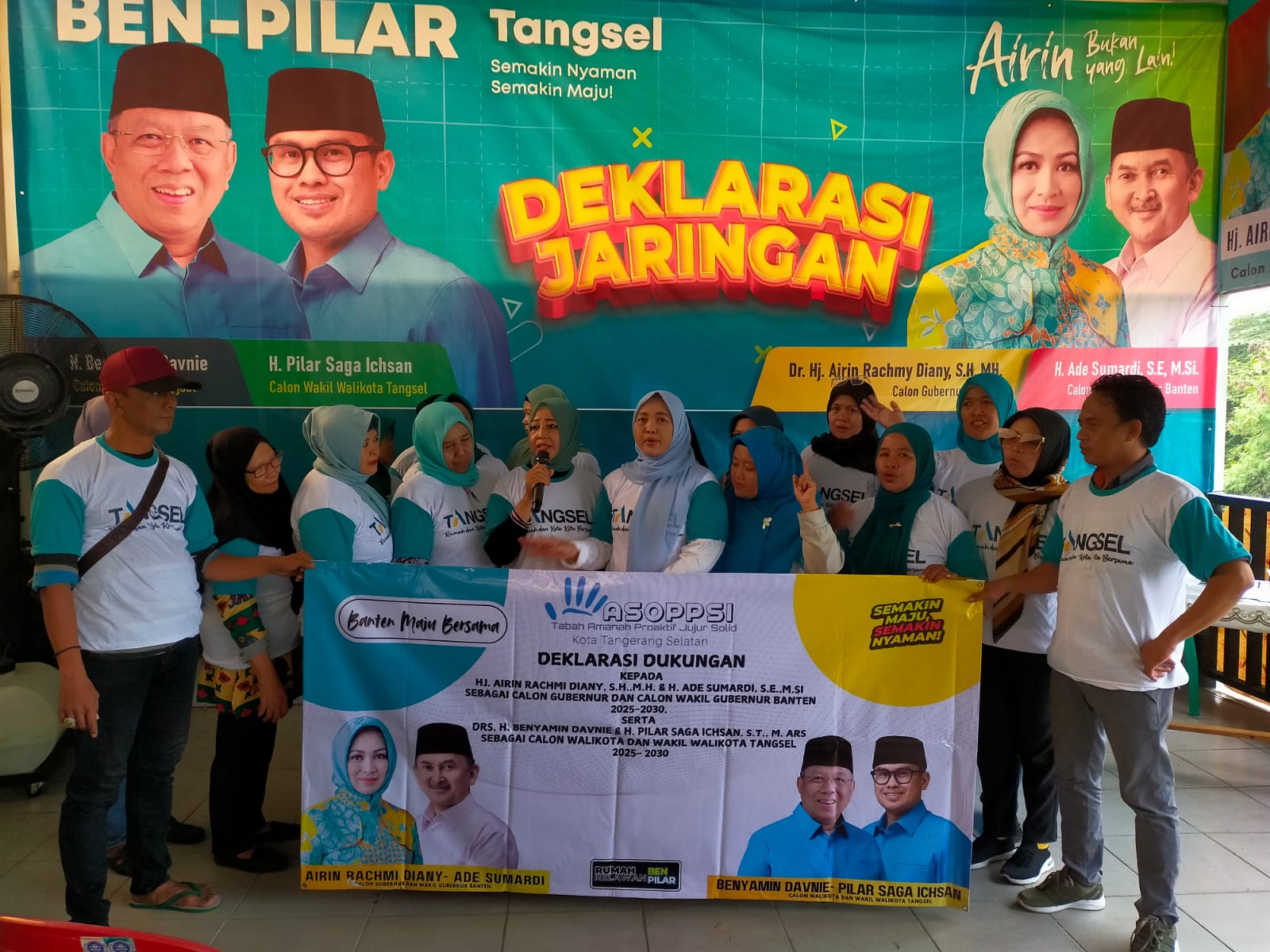 Merasa Diperhatikan, Asosiasi Pengusaha Pemula Beri Dukungan Penuh Untuk Airin-Ade dan Ben-Pilar Foto : Ist