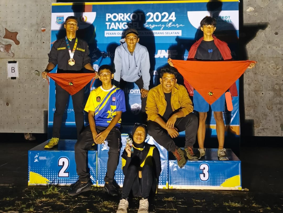 Perjuangan Anggota Moonpala Sabet Medali Perak dan Perunggu Panjat Tebing Porkot Tangsel 2024 Foto : Ist