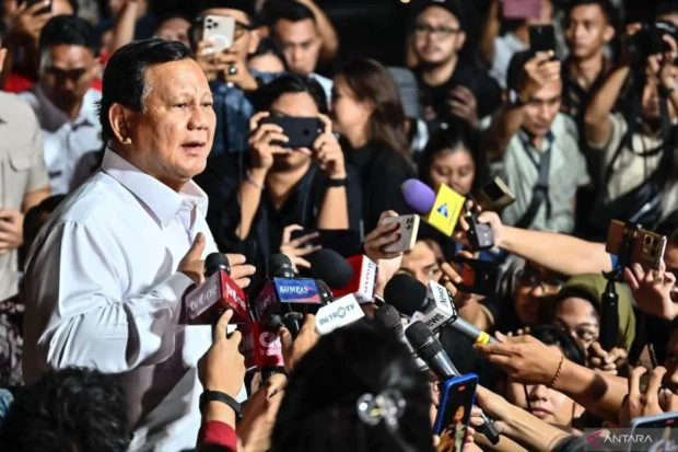 Prabowo Ingatkan Lagi Para Menterinya Untuk Tidak Korupsi Foto : Ist