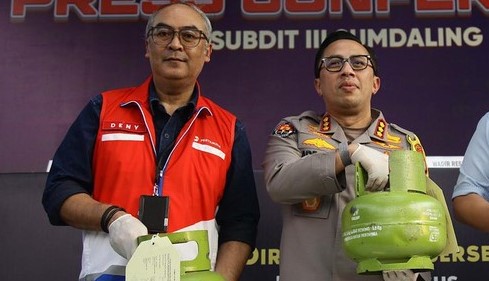 Praktik Oplos Gas di Jakarta-Bekasi Dibongkar Polisi, Dua Tersangka Raup Keuntungan Ratusan Juta Foto : Ist
