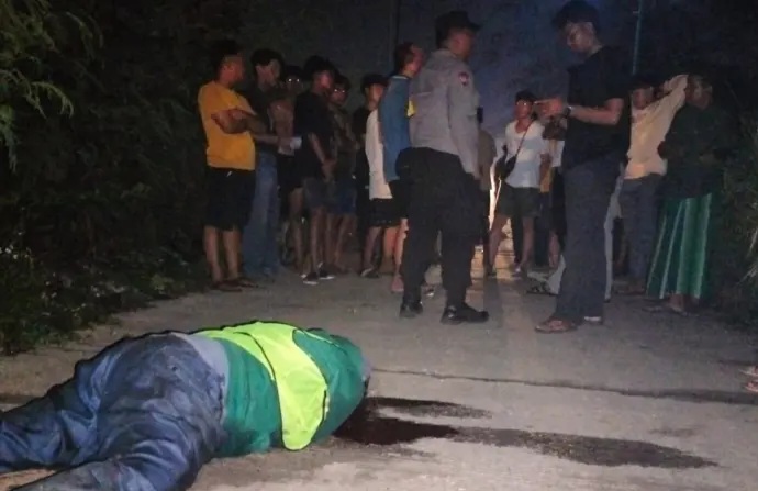 Driver Ojol Di Tangerang Ditemukan Tewas Bersimbah Darah Foto : Ist