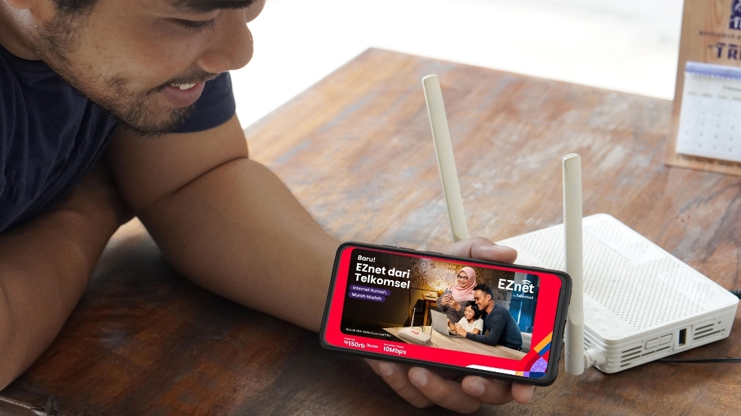 EZnet by Telkomsel, Solusi Internet Rumah yang Murah dan Mudah EZnet by Telkomsel. (Ist)