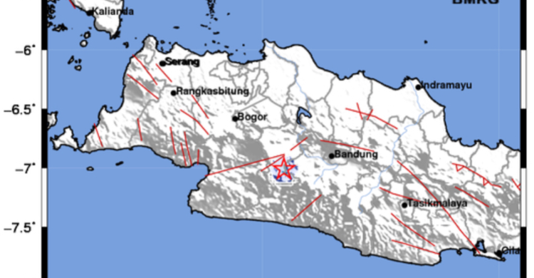 Gempa Terkini Guncang Cianjur, Getaran Terasa Hingga Cibeber Foto : Ist
