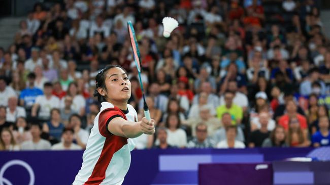 Gregoria Lolos Semifinal Japan Masters 2024, Kalahkan Wakil Denmark Foto : Ist