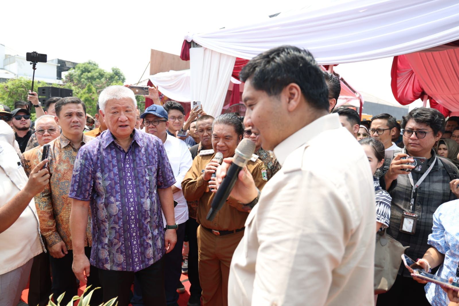 Menteri Ara Gercep, Resmikan Pembangunan Rumah Gratis Di Tangerang Foto : Ist