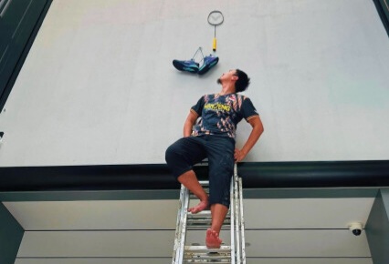 Pemain Tunggal Putra Muhammad Ahsan.  Foto : Ist