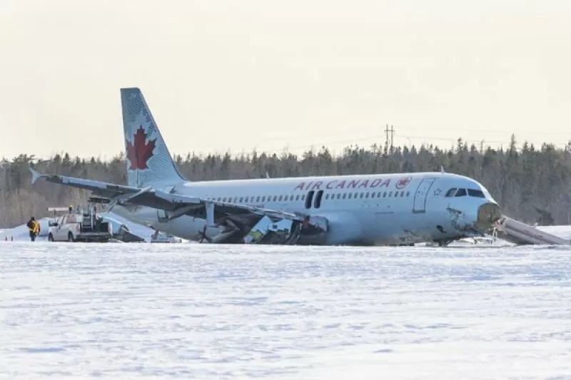 Dalam 24 Jam Terjadi 3 Kecelakaan Pesawat, KLM Royal Airlines, Air Canada, Jeju Air Pesawat Air Canada yang mengalami kecelakan. Foto : Ist