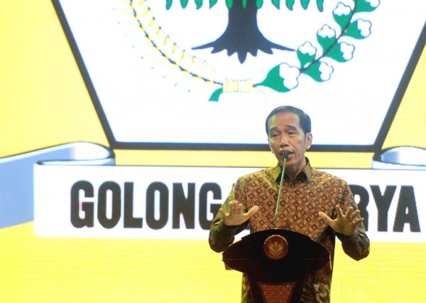 Golkar Ultah Ke 60, Jokowi Makin Lengket Dengan Beringin Foto : Ist