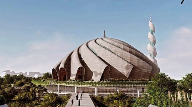 Masjid IKN Tampung 60 Ribu Jamaah, Siap Gelar Salat Idul Fitri Disain Nasjid IKN. Foto : Ist