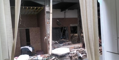 Tabung Gas 50 Kg Meledak di Spa Jaksel, Ruang Kantor Gedung Sekitar Hancur Foto : Ist