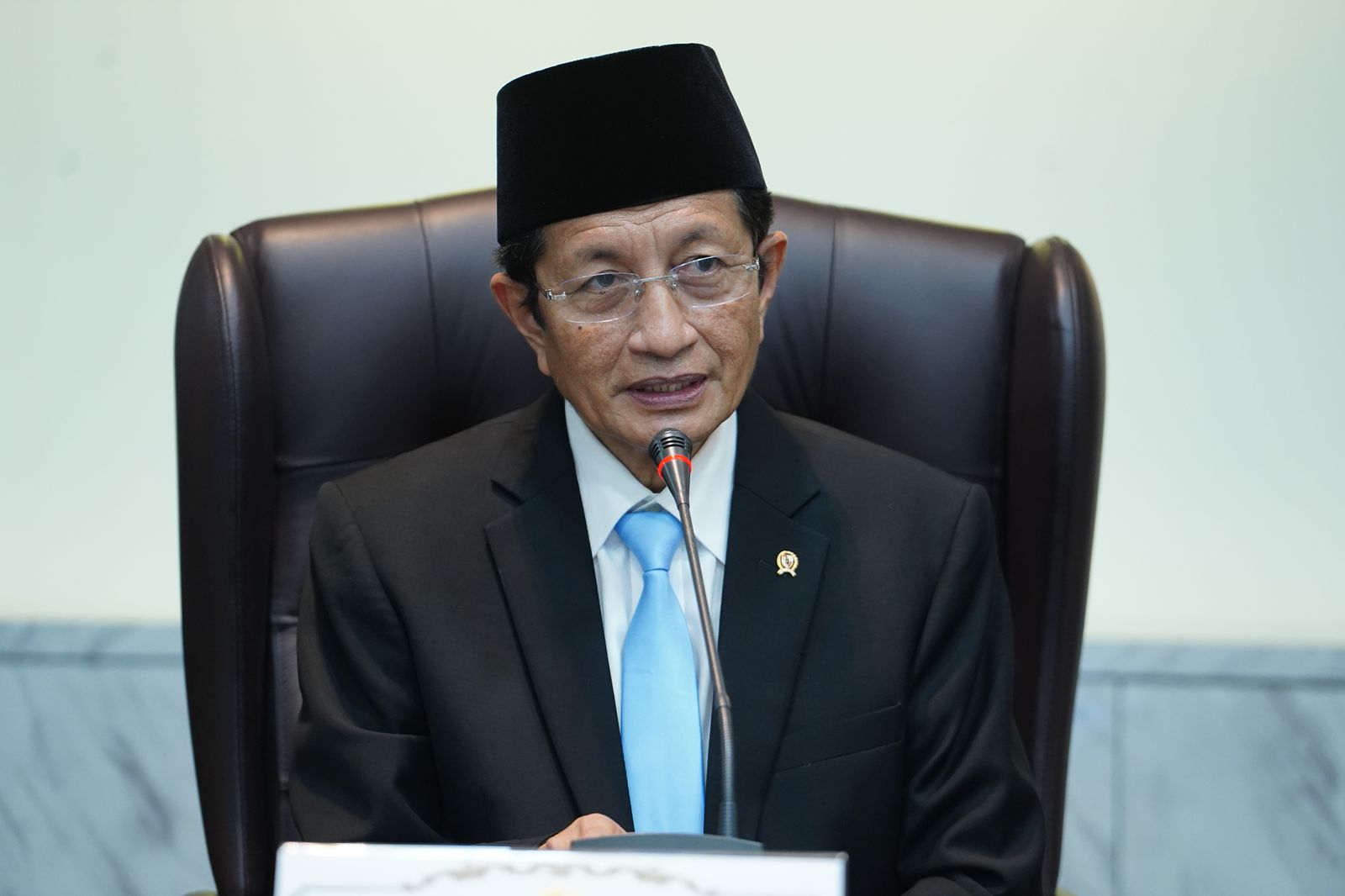 Tanpa Mengurangi Kualitas, Insya Allah Biaya Haji 2025 Turun Menteri Agama Nasaruddin Umar. Foto : Ist