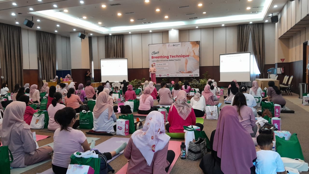 Kelas Breathing Technique di RS Premier Bintaro, Diikuti Lebih dari 70 Ibu Hamil Foto : Ist