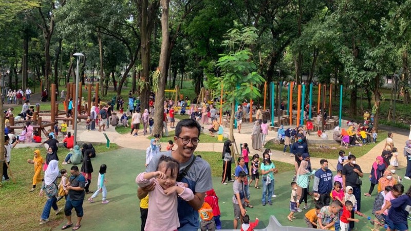 9 Taman Akan Dibuka 24 Jam, Diawasi CCTV Dan Petugas Keamanan Foto : Ist