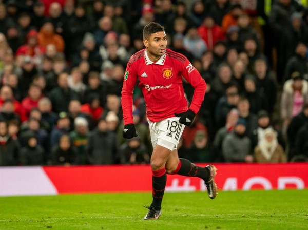 Casemiro Tetap Betah Di Man United Pemain MU Casemiro. Foto : Ist