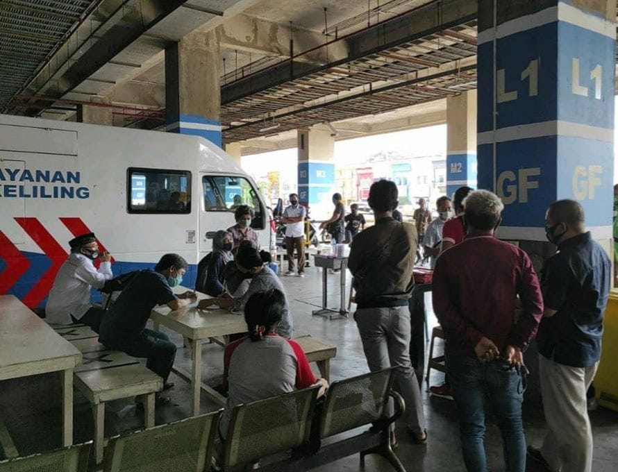 Lokasi Pembuatan SIM Keliling Tangsel, Senin 03 Februari 2025 Foto : Ist