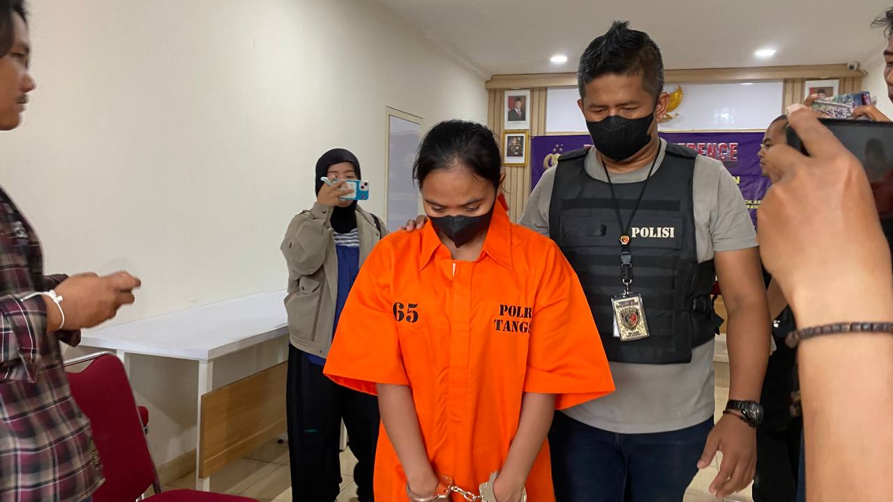 Pura-pura Mau Pulkam, ART Culik Bayi Majikan Pelaku penculikan anak majikan di wilayah Pondok Aren, Kota Tangsel.(dra)