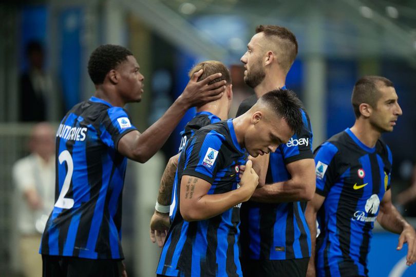 Ditahan Seri Napoli, Inter Milan Masih Puncaki Klasemen Selebrasi Skuad Inter Milan. Foto : Ist