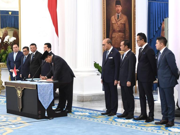 Erick Thohir: 47 BUMN Masuk Danantara Presiden Prabowo saat pekuncuran Danantara. Foto : Ist