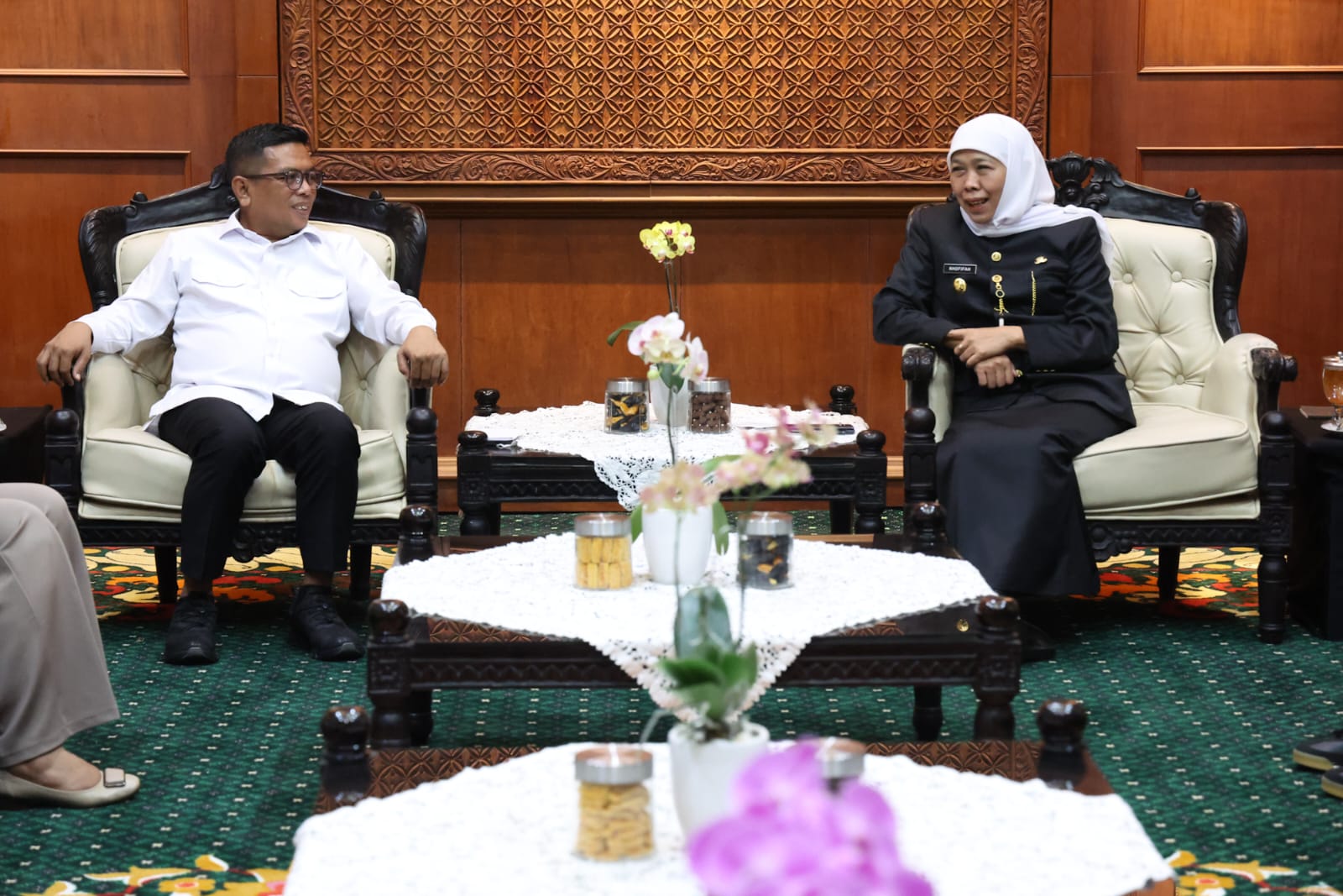 Andra Sowan ke Jatim Bahas Pembangunan dan Kerjasama Antar Daerah Foto : Humas Pemprov