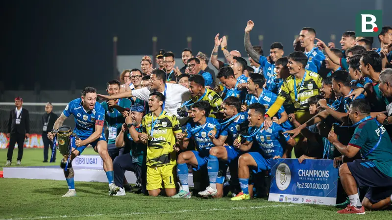 Bravo, Persib Bandung Juara BRI Liga 1 2024/2025 Ilustrasi. Foto : Ist
