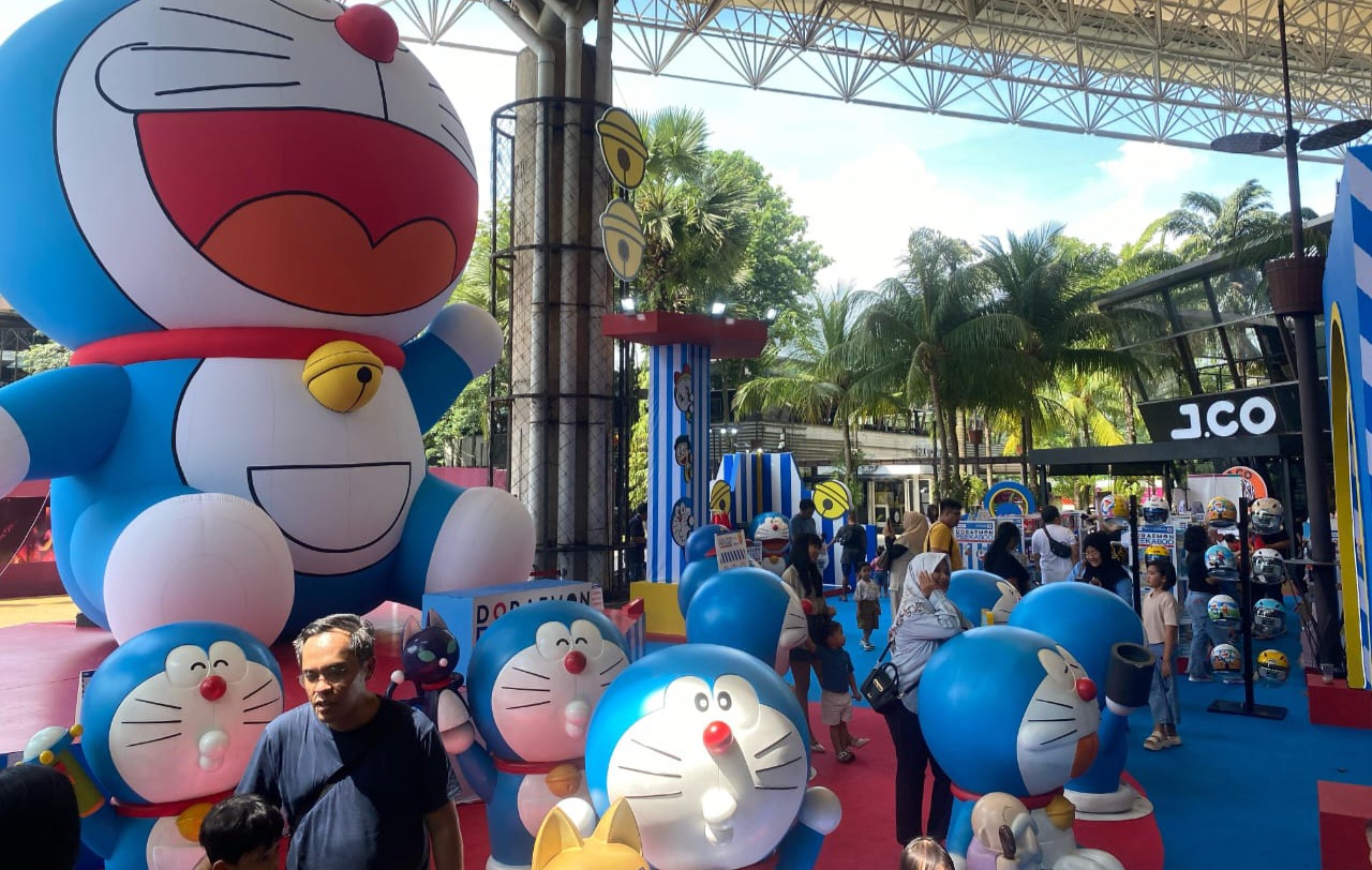 Doraemon Peekaboo Pop-up Store di The Breeze BSD City Sukses Memikat Hati Pengunjung Foto : Ist