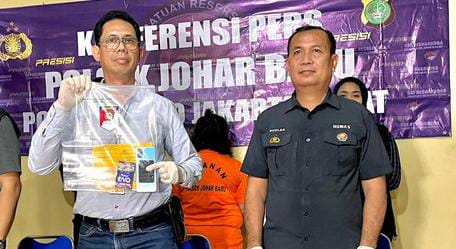 Emak-emak Pengedar Sabu di Jakpus Kembali Ditangkap Foto : Ist