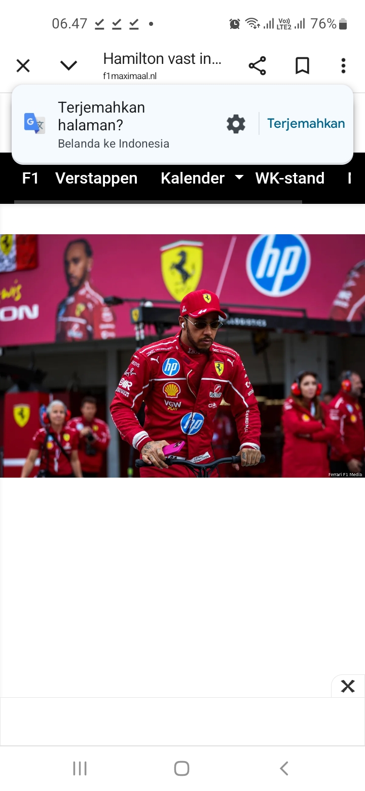 Formula 1, Hamilton Akan Tampil Cemerlang Di Kandang Ferrari Pembalap Tim Ferrari Lewis Hamilton. Foto : Ist
