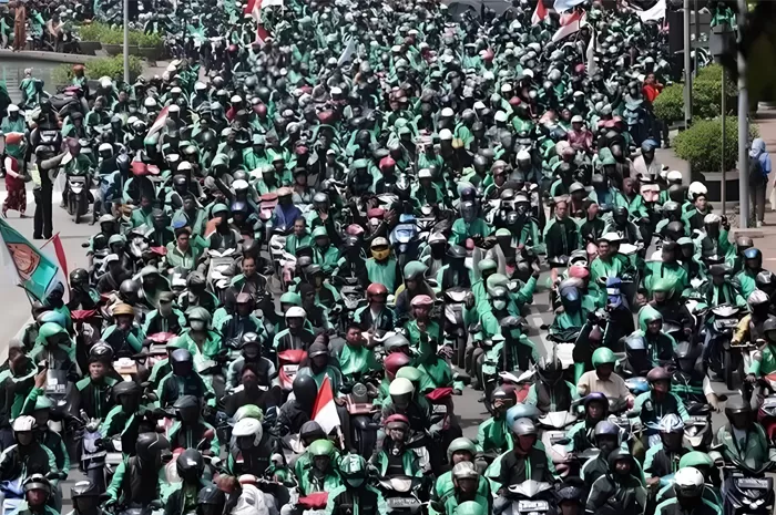 Hari Ini Ada Demo Ojol, Hindari Kawasan Senayan Serta Monas Ilustrasi. Foto : Ist