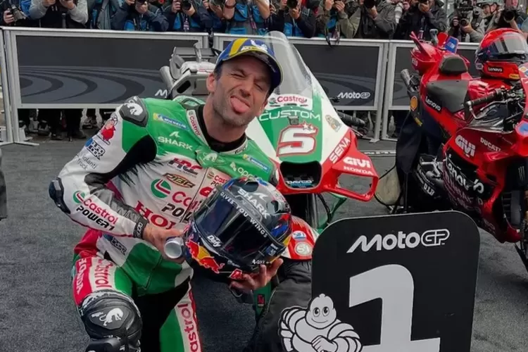 Johann Zarco Menoreh Catatan Di Sirkuit Le Mans Pembalap LCR Honda, Johann Zarco. Foto : Ist