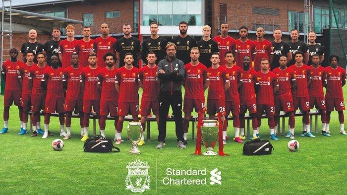 Liverpool Perkasa, Arsenal, Man City, Chelsea, Dan Newcastle Amankan Tiket Liga Champions Skuad Liverpool. Foto : Ist