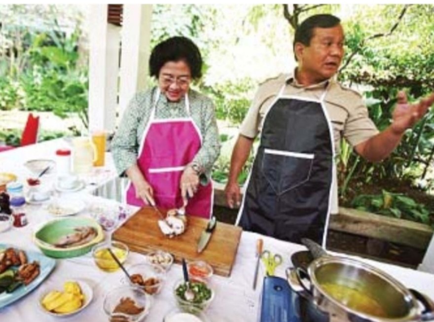 Mensesneg: Prabowo Kangen Nasi Goreng Ibu Mega Foto : Ist