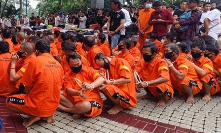 Operasi Berantas Jaya, 3.599 Orang Ditangkap dalam Kasus Premanisme Foto : Ist