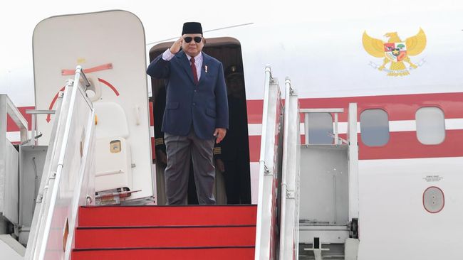 Prabowo Terbang Ke Brunei, Terima Bintang Kebesaran Dari Sultan Bolkiah Foto : Ist