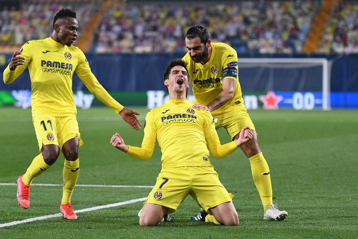 Real Madrid Masih Berpeluang Juara Liga Spanyol, Villareal Berpeluang Menembus Liga Champions Selebrasi skuad Villrareal. Foto : Ist
