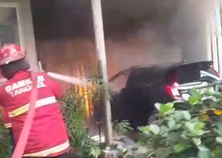Rumah Mewah di Alam Sutera Kebakaran, Diduga Akibat Tabung Gas Bocor Foto : Ist