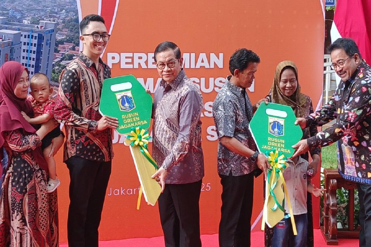 Warga Jakarta Masih Banyak Tak Punya Rumah Gubernur DKI Jakarta Pramono Anung saat metesmikan Rusun Jagakarsa. Foto : Ist