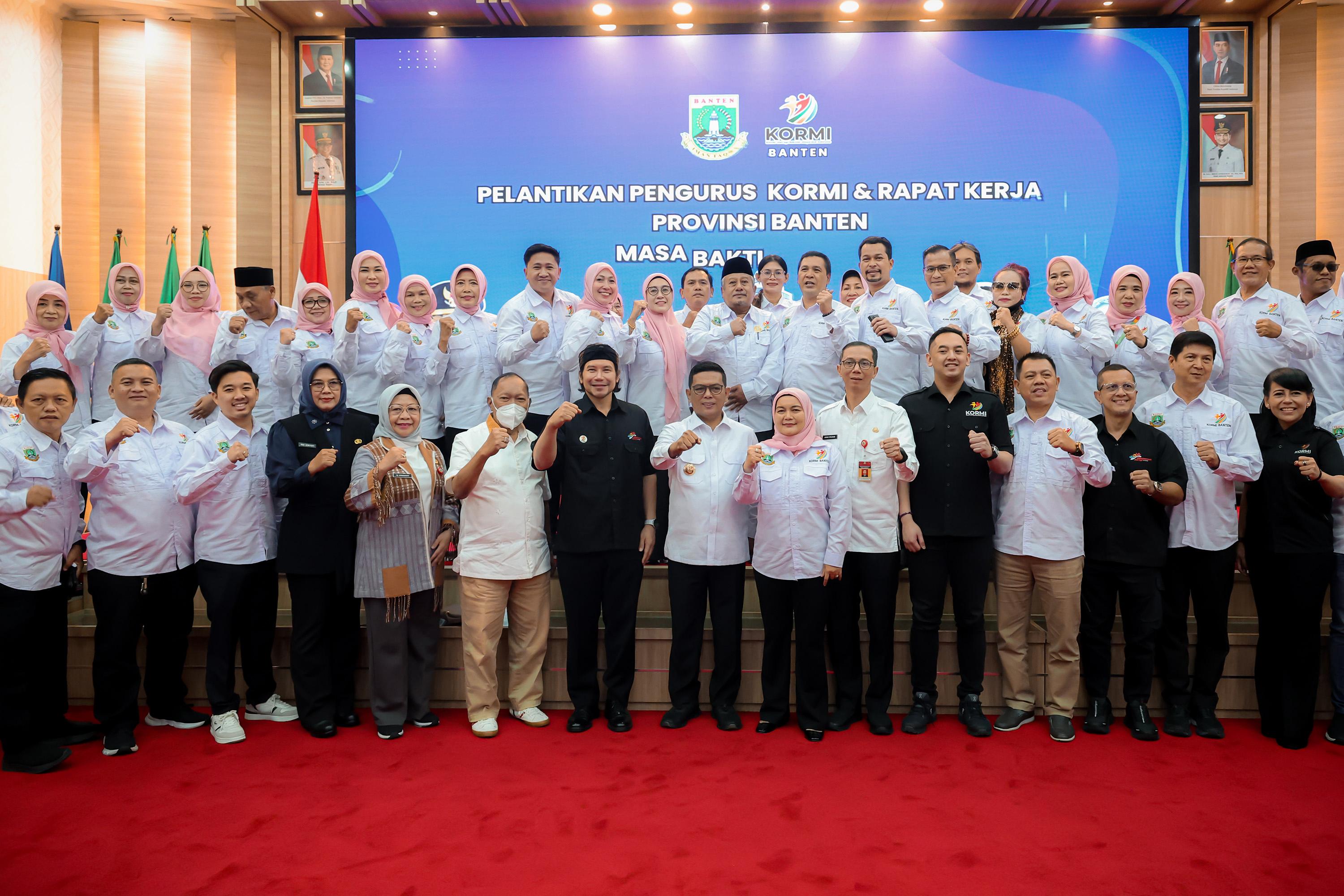 Andra Soni Ajak Kormi Kembangkan Sport Tourism Pelantikan Pengurus Kormi dan Rapat Kerja Provinsi Banten Masa Bakti 2025-2029. Foto : Humas Pemprov