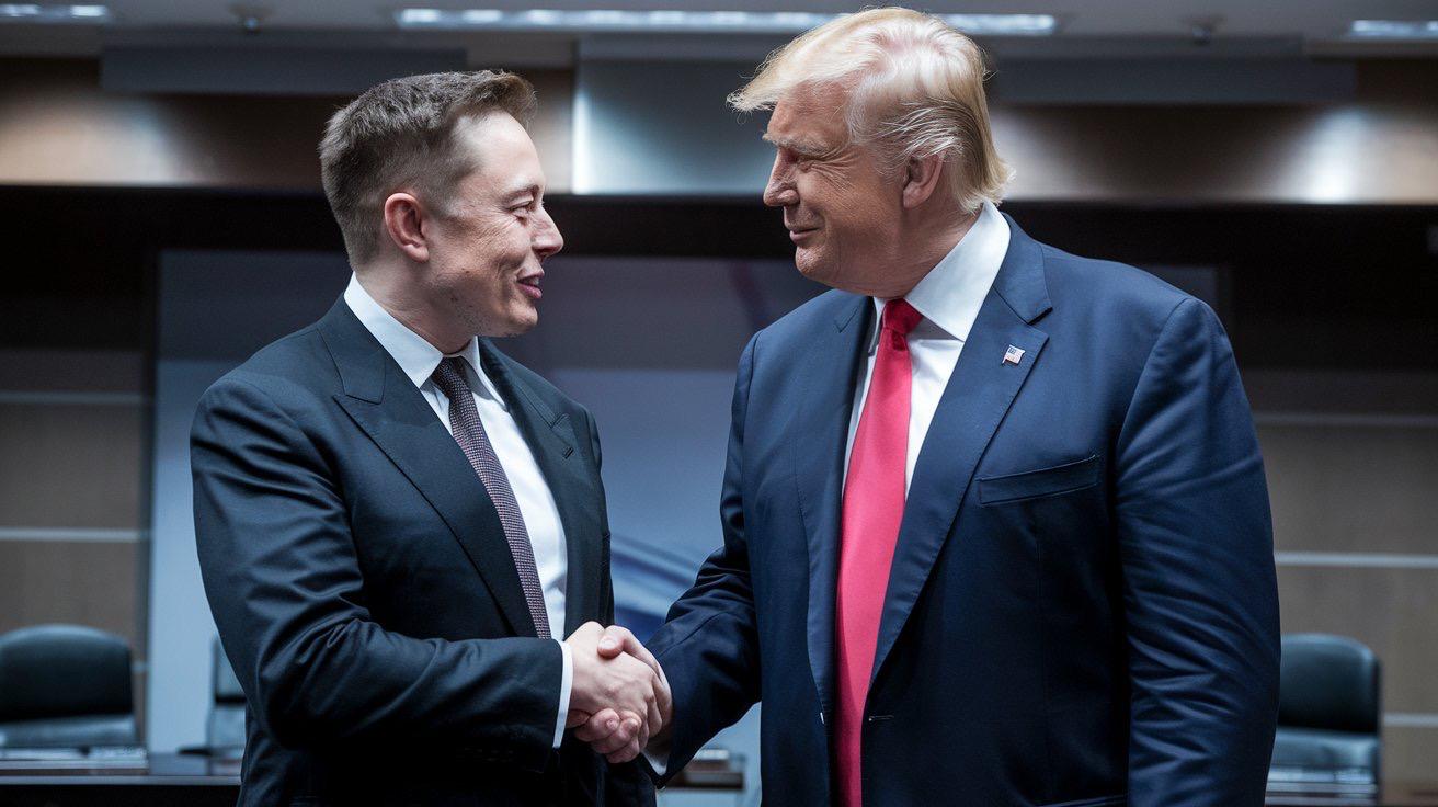 Buntut Elon Musk Keluar Dari Pemerintahannya, Trump Sangat Kecewa Dengan Elon Musk Pengusaha elon Musk dan Presiden AS Donald Trumph. Foto : Ist
