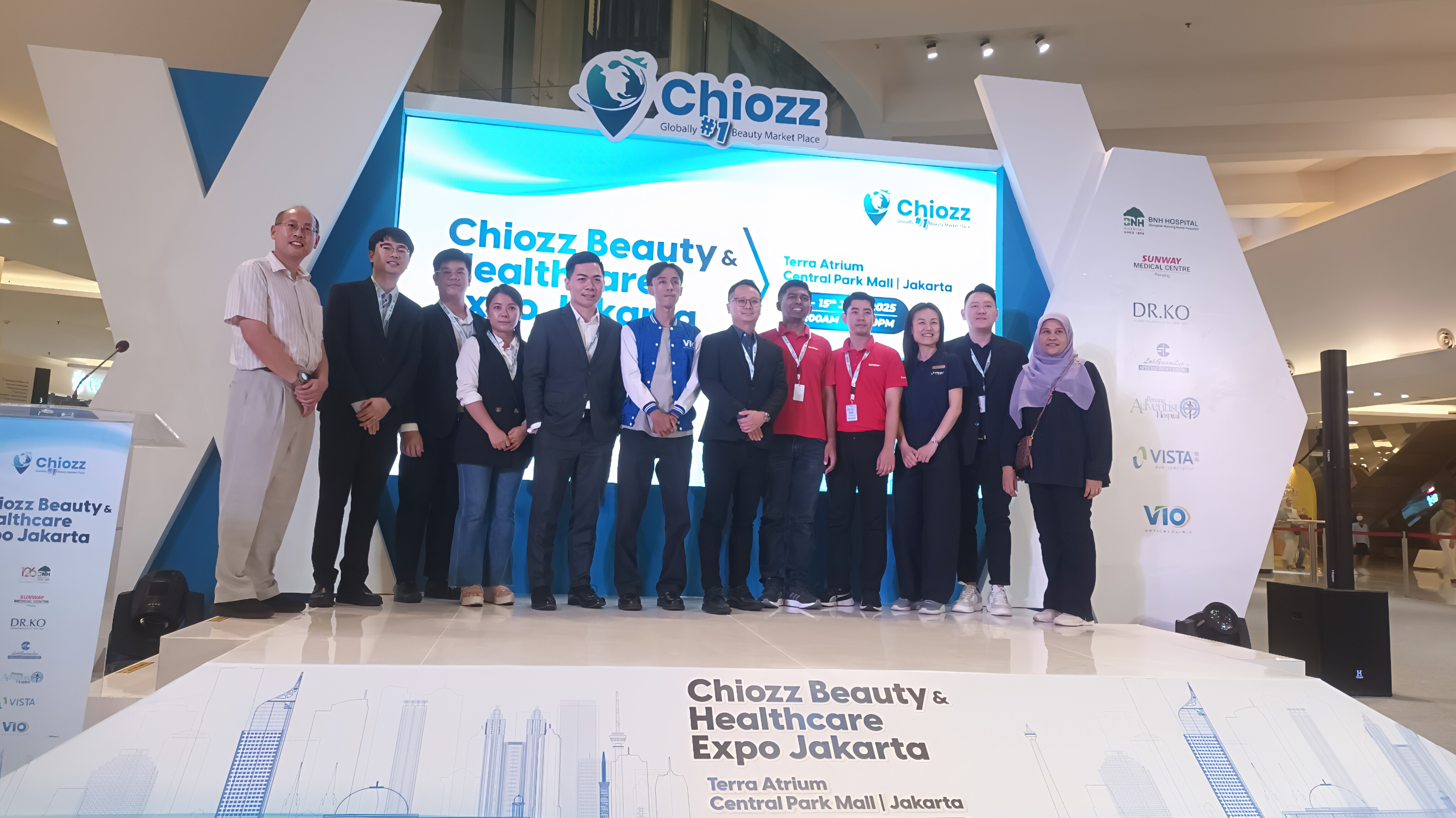 Chiozz Beauty and Healthcare Expo 2025, Sambut Rumah Sakit Bertaraf Internasional di Jakarta Chiozz Beauty & Healthcare Expo di Central Park Mall, Jakarta, Jum'at (13/6/2025). (tangselpos.id/lim)