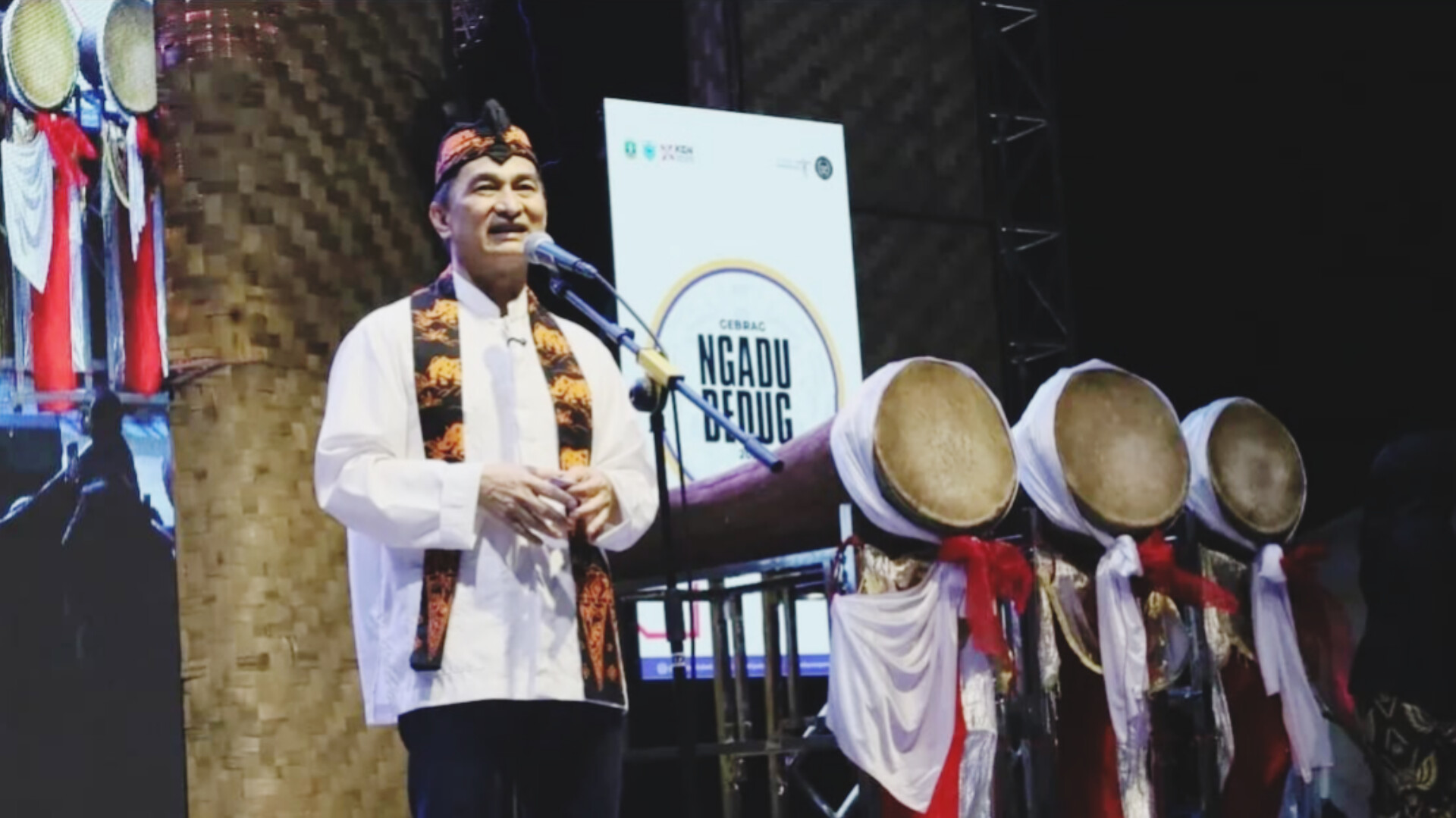 Dispar Banten Dukung Gebrag Ngadu Bedug di Pandeglang Pembukaan Gebrag Ngadu Bedug 2025 di Alun-alun Kabupaten Pandeglang, Sabtu (7/6/2025). (Ist)