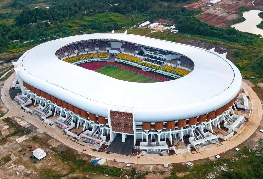 DPUPR Siapkan Rp 14 M untuk Lengkapi Fasilitas Banten International Stadium Banten International Stadium (BIS) yang berlokasi Desa Sindangsari, Kecamatan Pabuaran, Kabupaten Serang.(Istimewa)