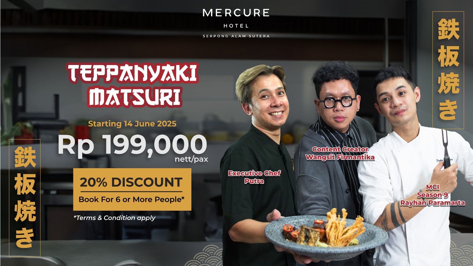 Festival Teppanyaki Matsuri di Mercure Serpong Alam Sutera Teppanyaki Matsuri di Mint & Pepper Restaurant, Mercure Serpong Alam Sutera. (Ist)