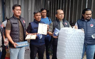 Gudang Miras Oplosan di Bogor Digerebek Polisi Foto : Ist