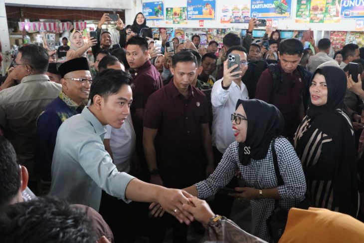 Hari Minggu Wapres Gibran Blusukan ke Kalsel Foto : Ist