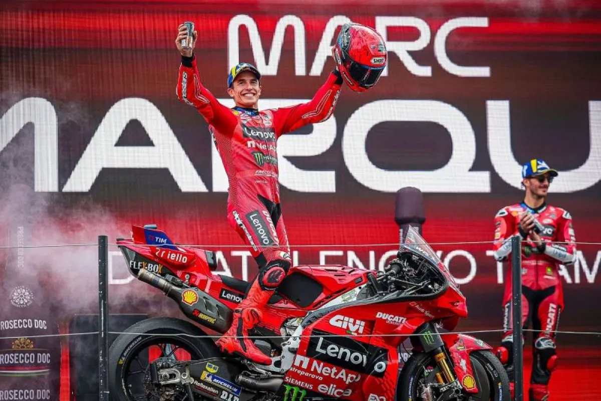 Marc Marquez Masih Yang Tercepat Di Grand Prix Belanda 2025 Marc Marquez menjadi juara di Moto GP Belanda 2025. Foto