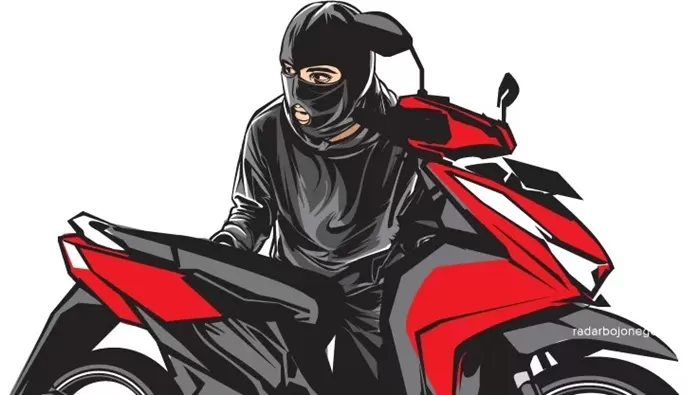 Modus Beli Kopi, Pelaku Maling Motor Digagalkan Warga Ilustrasi.