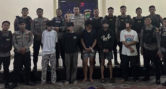Pelaku Tawuran di Kawasan Menteng Dini Hari Tadi Ditangkap Polisi Foto : Ist