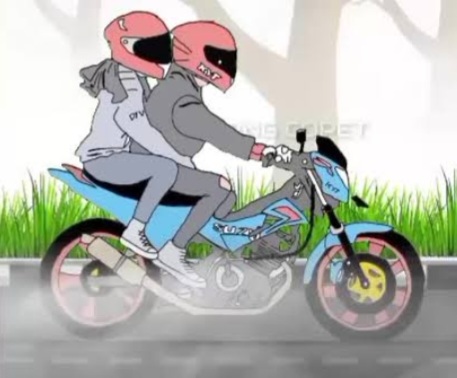 Ilustrasi boncengan. Foto : Ist